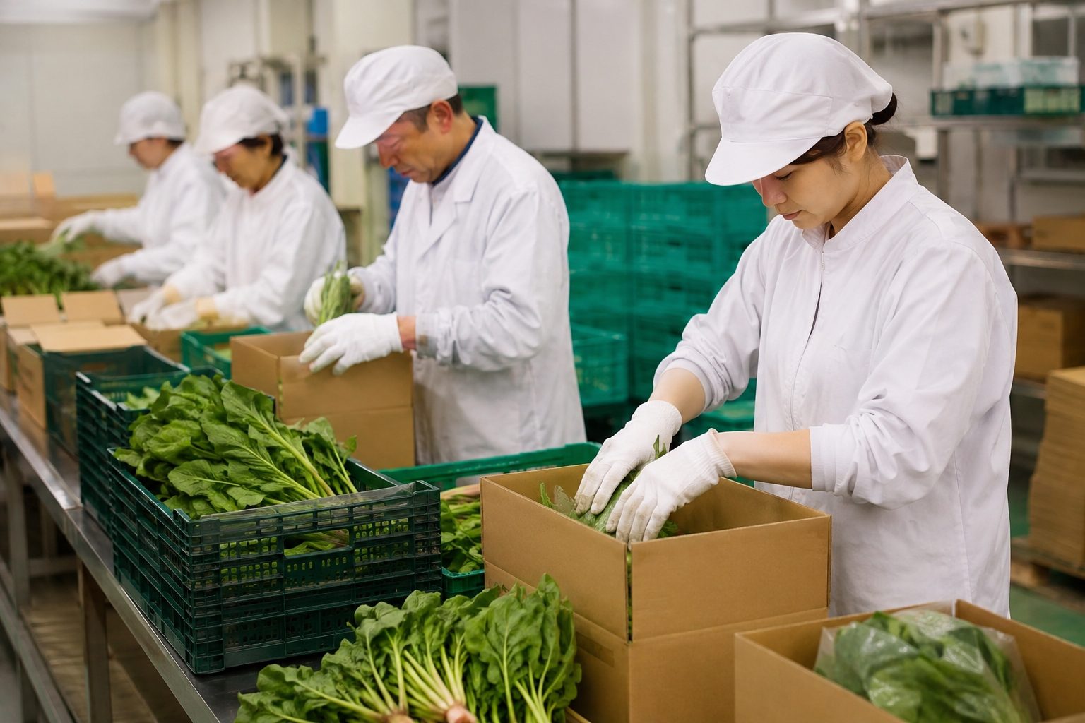 産直売り場に並ぶ新鮮な野菜