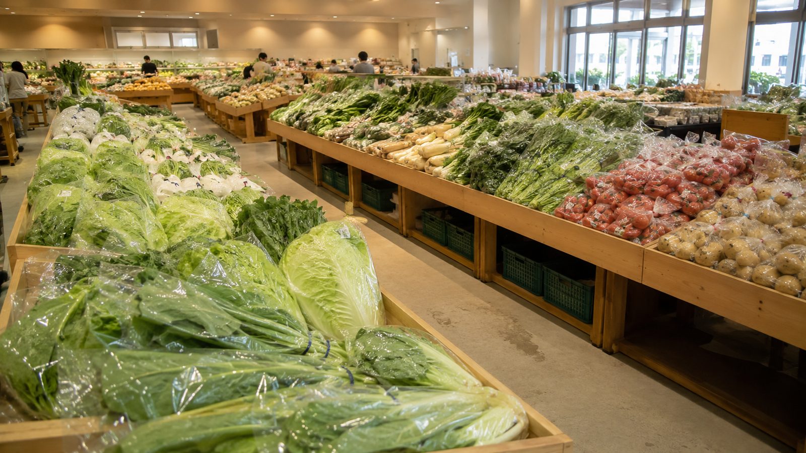 産直売り場の野菜