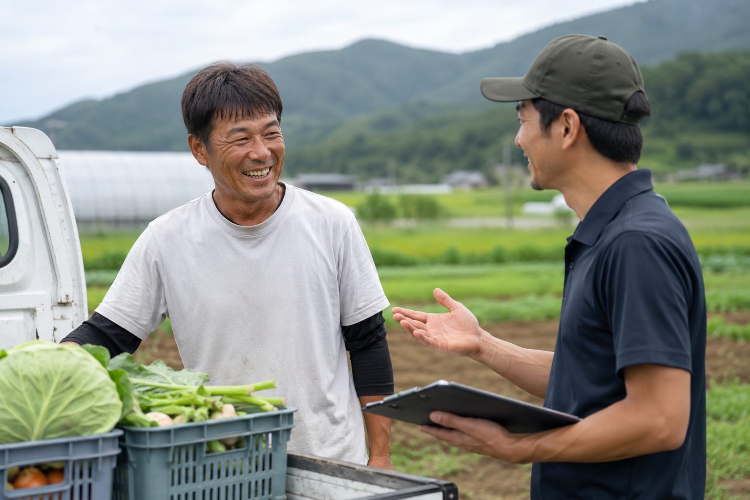 生産者との会話